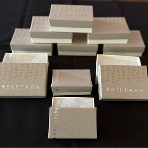 Silpada Cream and Tan Jewelry Box Collection 9